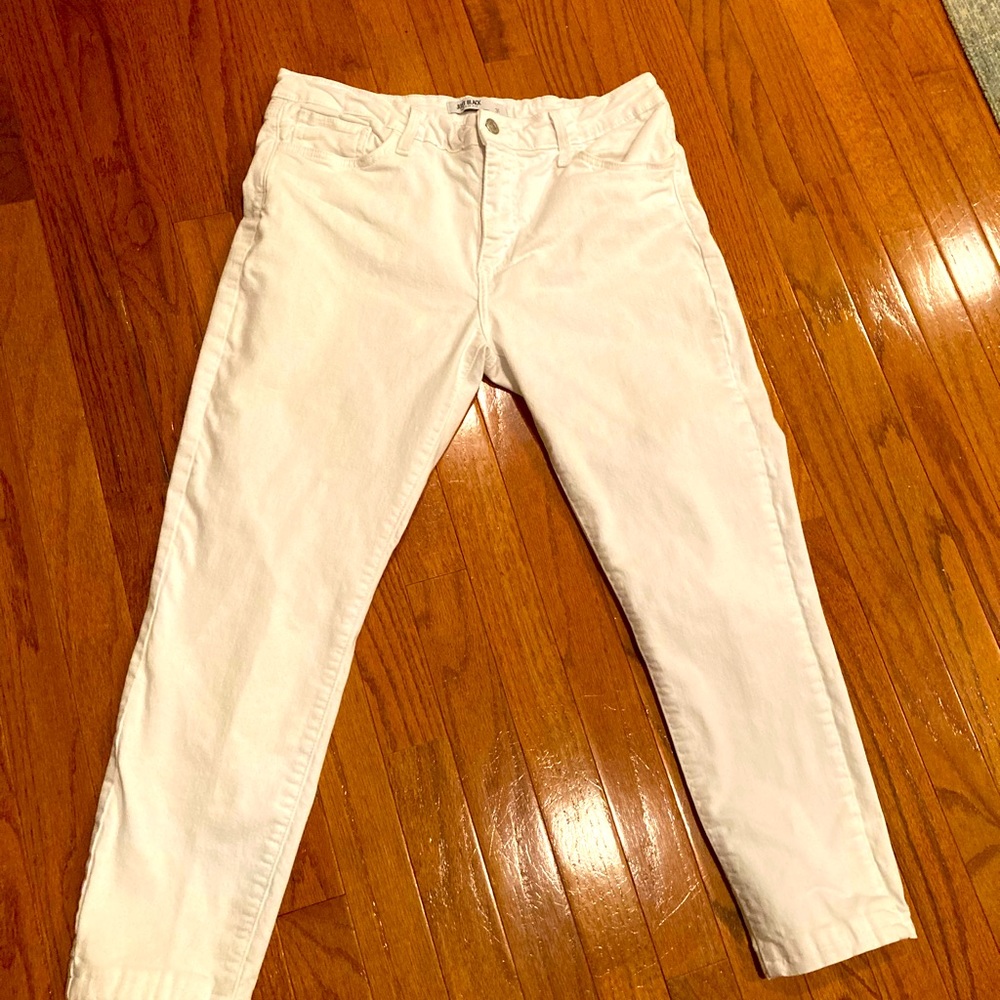 Just Black white ankle jeans 31
